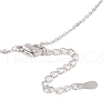 Brass Micro Pave Clear Cubic Zirconia Bowknot Pendant Necklaces NJEW-P313-01P-4
