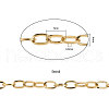 PVD Vacuum Plating 304 Stainless Steel Cable Chains CHS-CJ0001-15G-2