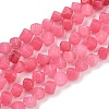 Dyed Natural Rhodonite Beads Strands G-A257-A19-01-1