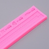 Zipper Shape Fondant Molds DIY-WH0210-18-2