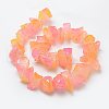 Electroplate Natural Quartz Crystal Beads Strands G-F462-02C-2