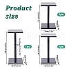 3Pcs 3 Sizes Acrylic Display Stand Risers ODIS-WH0025-85-5