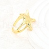 Brass Cuff Rings for Women RJEW-F184-08E-G-4