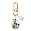 Pot Culture Alloy Enamel Pendant Decorations HJEW-JM03286-4