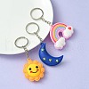 PVC Plastic Pendant Keychain KEYC-YW0001-11-2