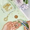 CREATCABIN 60Pcs 2 Styles Ring & Rectangle Shape Brass Stud Earring Findings DIY-CN0002-59-3