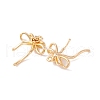 Brass Micro Pave Clear Cubic Zirconia Pendants KK-S376-17B-G-2