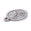 Non-Tarnish 304 Stainless Steel Pendants STAS-P288-08P-3