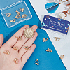 SUNNYCLUE 20Pcs Brass Clip-on Earring Findings KK-SC0004-81KCG-3
