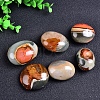 Mother's Day Gifts Natural Ocean Jasper Oval Palm Stone Reiki Polished Healing Pocket Worry Stone Crystal for Anxiety Stress Relief Therapy PW-WGFDB78-01-2