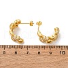 Brass Micro Pave Clear Cubic Zirconia Stud Earrings EJEW-D322-07G-02-5
