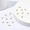 Brass Micro Pave Cubic Zirconia Links ZIRC-BC0001-01-5