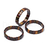 Natural Tiger Eye Gemstone Stretch Bracelets BJEW-F406-B01-1