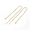 Brass Stud Earring Findings KK-T032-163G-1