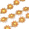 Golden Brass Enamel Link Chain CHC-H103-06D-G-1