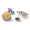 Ion Plating(IP) 304 Stainless Steel Stud Earring Findings EJEW-G338-02M-2