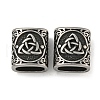 Retro 304 Stainless Steel Slide Charms STAS-B071-14AS-1