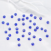 DICOSMETIC Handmade Evil Eye Lampwork Beads Strands LAMP-DC0001-21A-4