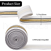 Gorgecraft 4.7 Yards Flat Polyester Striped Elastic Wide Band OCOR-GF0003-86D-2