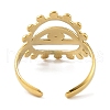 Ion Plating(IP) 304 Stainless Steel Open Cuff Ring for Women RJEW-F166-02G-02-3