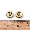 Brass Micro Pave Cubic Zirconia Beads KK-R216-10B-KCG01-3
