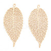 Rack Plating Brass Filigree Big Pendants KKC-T001-55KC-2