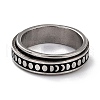 Non-Tarnish 203 Stainless Steel Rotating Spinner Fidget Band Rings for Anxiety Stress Relief RJEW-G118-08P-1