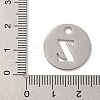Non-Tarnish 304 Stainless Steel Pendants STAS-F233-M-P01-A-Z-3