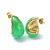 Ion Plating(IP) Golden 304 Stainless Steel Teardrop Stud Earrings EJEW-G375-17G-02-2