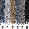   5400~6000pcs 6 Colors Electroplate 12/0 Glass Seed Beads SEED-PH0001-32-1