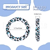 5Pcs Ring Food Grade Eco-Friendly Silicone Focal Beads JX893A-2