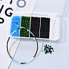 6000Pcs 5 Colors Frosted Opaque Glass Seed Beads SEED-YW0001-17-8