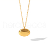 Fashion Oval Stainless Steel Stud Earrings & Pendant Necklaces Sets for Women BL8928-1-5