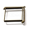 Alloy Open Back Bezel Pendants PALLOY-I223-08AB-2