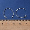 Rhodium Plated 925 Sterling Silver Earring Hooks STER-NH0001-42P-3