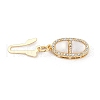 Brass Micro Pave Clear Cubic Zirconia Box Clasps KK-U051-01G-04-3