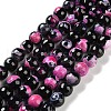 Natural Fire Crackle Agate Beads Strands G-M437-A01-01G-2