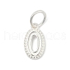 Number Series 925 Sterling Silver Charms STER-Q002-01A-1