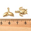 10Pcs 304 Stainless Steel Pendants STAS-D373-05G-3