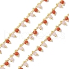 Brass & Glass Link Chain CHC-A009-05G-05-1