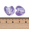 Handmade Silver Foil Lampwork Glass Beads LAMP-Q005-06-3