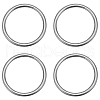 SUNNYCLUE 4Pcs 304 Stainless Steel Linking Rings FIND-SC0010-45-1