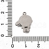 304 Stainless Steel Pendants STAS-Q362-01C-P-3
