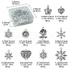 60Pcs 10 Styles Tibetan Style Alloy Pendants FIND-FS0002-30-4