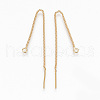 Brass Stud Earring Findings KK-R117-063-NF-2