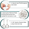 SOFPLATE 80Pcs 304 Stainless Steel Leverback Earring Findings STAS-SP0001-12-6