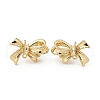 Brass Stud Earring Findings KK-K371-35G-1