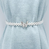 White Plastic Imitation Pearl Beaded Belly Chains WG08E5B-07-1