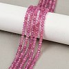 Dyed Natural Malaysia Jade Rondelle Beads Strands G-E316-2x4mm-46-11