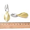 Brass Dangle Stud Earrings EJEW-S262-07GP-3